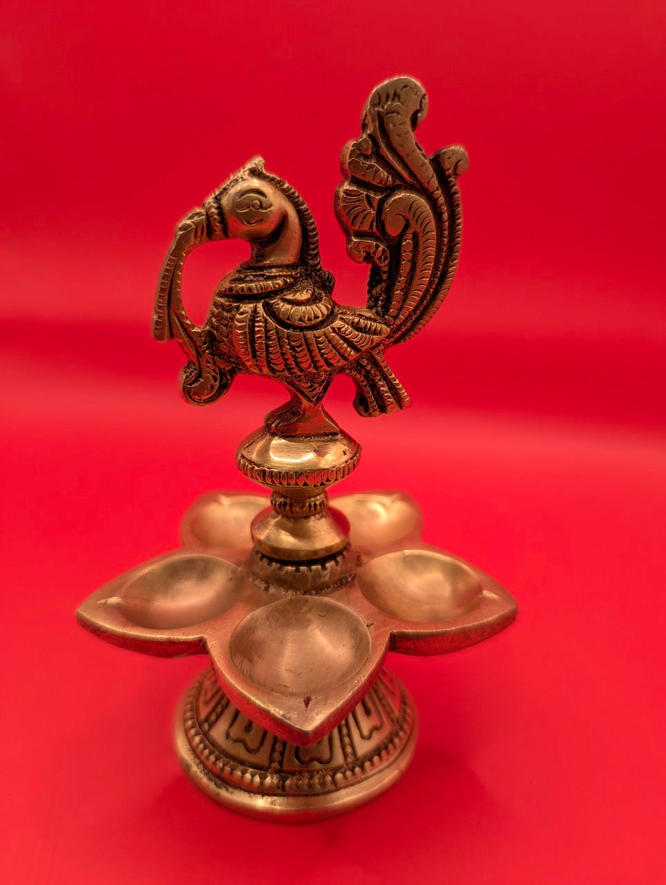 Annapakshi with Five Lamps – Divine Lighting Decor