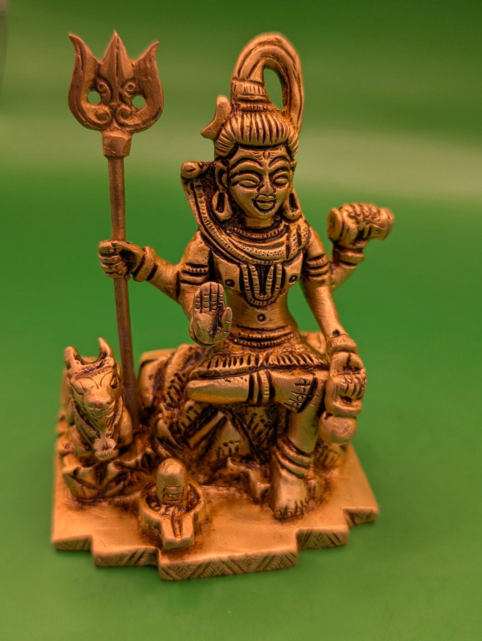 Siva with Lingam, Trishul, and Nandi – Ideal for Worship