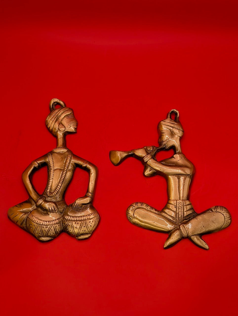 Melodic Harmony: Pair of Musicians Wall Hanging