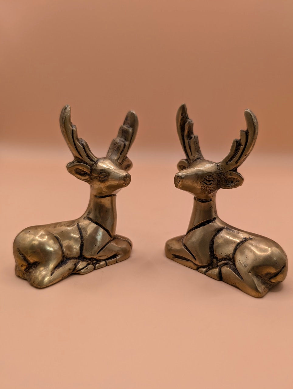 Brass Deer Pair – Elegant Home Décor