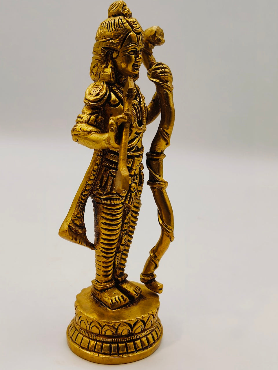 Handcrafted Brass Lord Ram - Divine Standing Statue