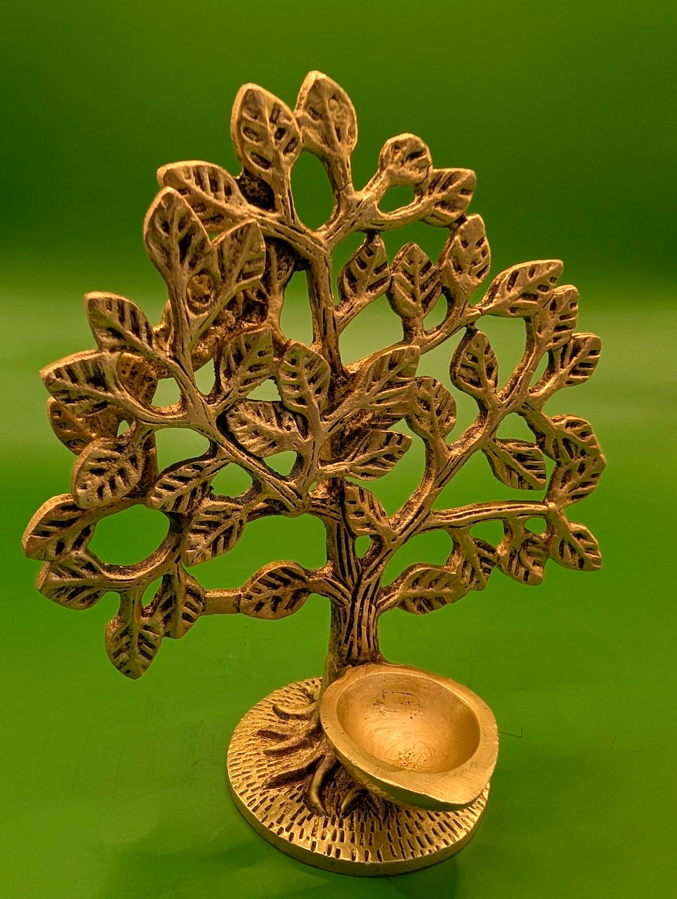 Kalpavruksha Tree with Diya – Elegant Spiritual Décor for Sacred Spaces