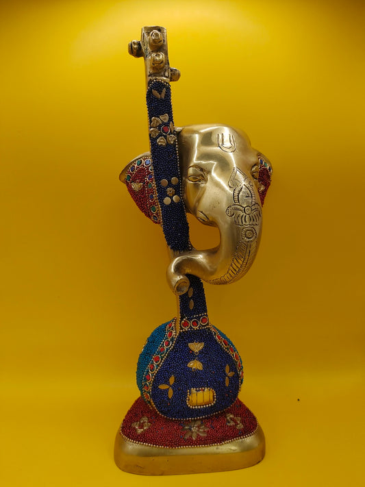 Ganesh with Tambura – Elegant Divine Harmony