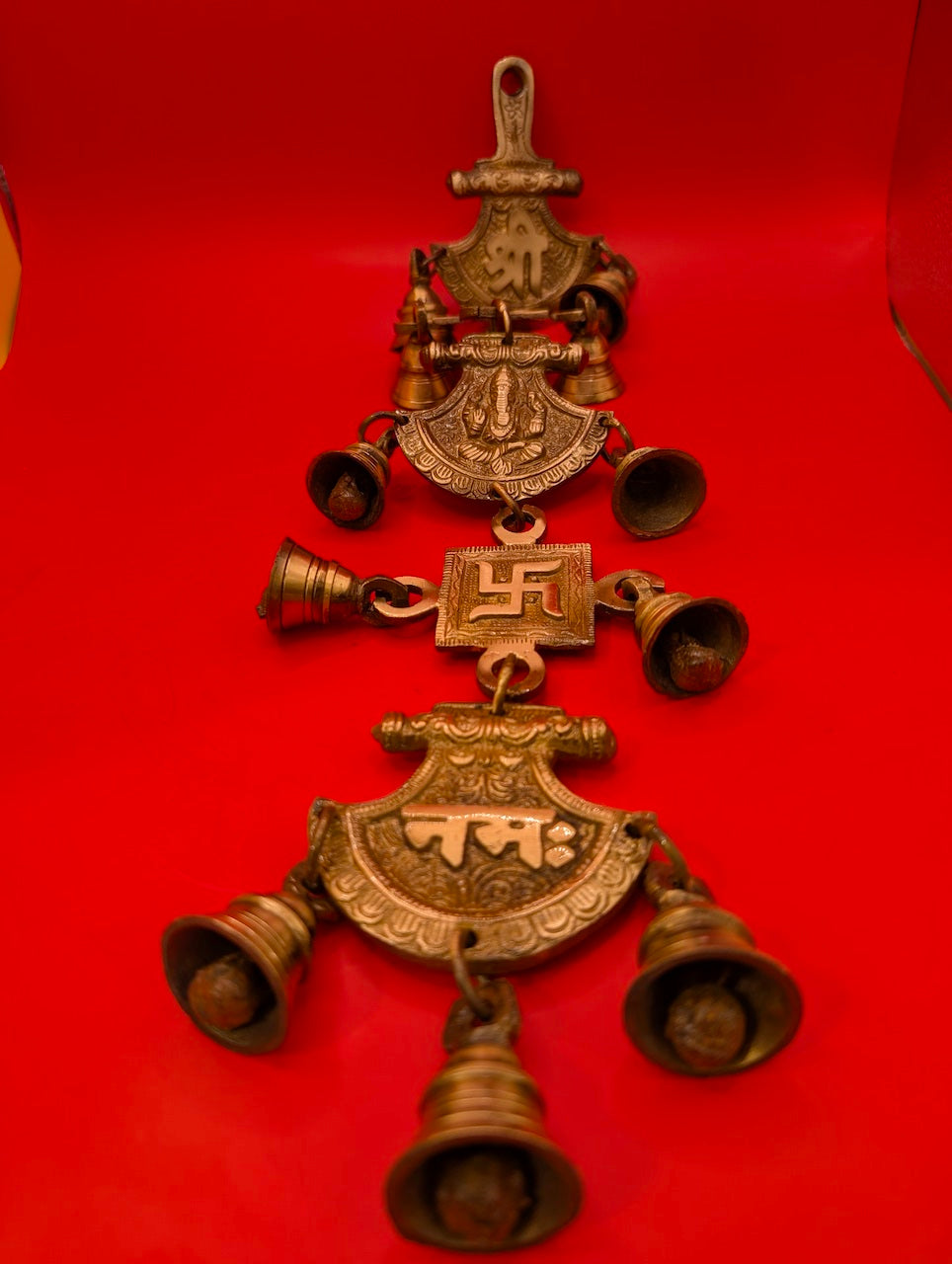 Brass Bell Chimes for Entrance or Spiritual Doors – Divine Sound Decor